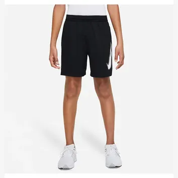 Шорти Дитячі Nike Multi Dri-FIT Graphic Training Shorts Black/White DX5361-010