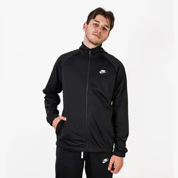 Спортивний костюм Чоловічий Nike Club Men's Poly-Knit Tracksuit Black/White FB7351-010