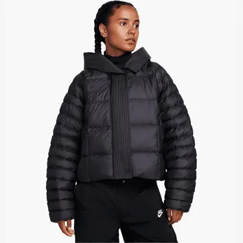 Куртка Чоловіча Nike Swoosh Puffer PrimaLoft Therma-FIT Oversized Hooded Jacket Black/White FB8729-010