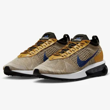 Кросівки Чоловічі Nike Air Max Flyknit Racer Elemental Gold/Hyper Royal FD2764-700