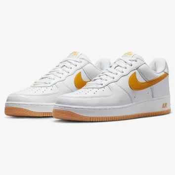 Кросівки Чоловічі Nike Air Force 1 Low Retro QS White/University Gold FD7039-100