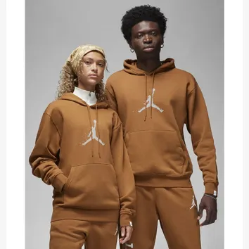 Худі Jordan Essentials Festive Fleece Pullover Hoodie Light British Tan/Sail FD7465-281