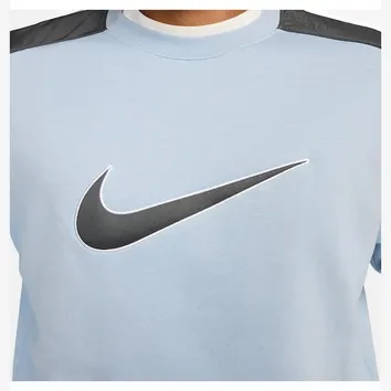 Худі Чоловіче Nike Sportswear Fleece Crew Light Armory Blue/Iron Grey fn0245-440