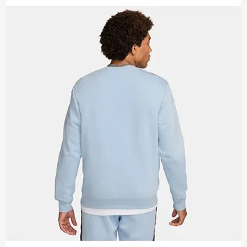 Худі Чоловіче Nike Sportswear Fleece Crew Light Armory Blue/Iron Grey fn0245-440