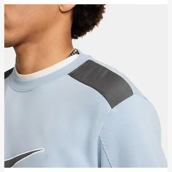 Худі Чоловіче Nike Sportswear Fleece Crew Light Armory Blue/Iron Grey fn0245-440