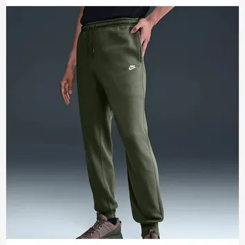 Штани Чоловічі Nike Club Fleece Joggers Medium Olive/White FN3787-222