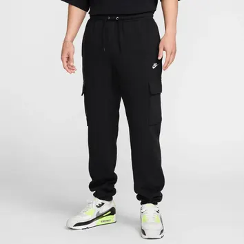 Штани Чоловічі Nike Club Fleece Cargo Black/Black/White FN3805-010