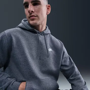 Худі Чоловіче Nike Club Pullover Hoodie Grey FN3859-071