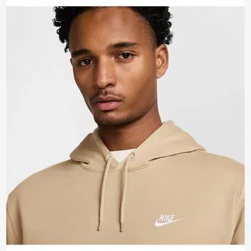 Худі Чоловіче Nike Club Pullover Fleece Hoodie Parachute Beige FN3859-297