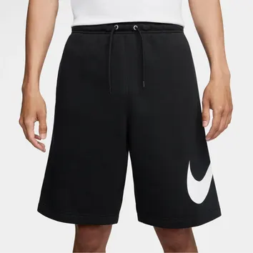 Шорти Чоловічі Nike Club Fleece Shorts Black/Black/White FN3906-010