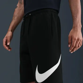 Шорти Чоловічі Nike Club Fleece Shorts Black/Black/White FN3906-010