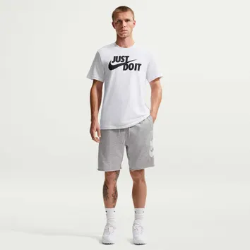 Шорти Nike Club French Terry Alumni Shorts Dark Grey Heather/Light Smoke Grey/White FQ4950-063