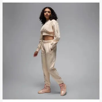 Штаны Женские Jordan Flight Fleece Pants Beige FV7059-838