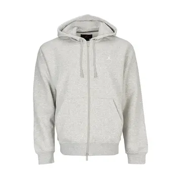Худі Чоловіче Jordan Brooklyn Fleece Full Zip Hoodie Grey Heather/White FV7289-050