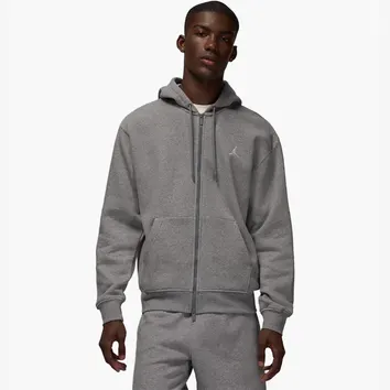 Худі Чоловіче Jordan Brooklyn Fleece Carbon Heather/White FV7289-091