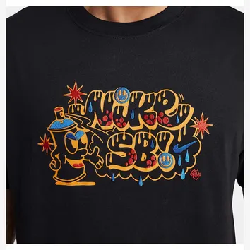 Футболка Чоловіча Nike Tee SB Graffiti Black FZ6712-010