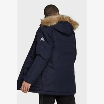 Куртка Мужская Adidas Fur Hooded Parka Blue GT1701