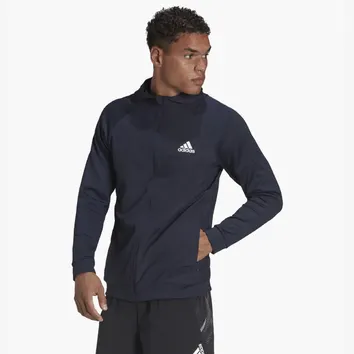 Худі Чоловіче Adidas Training Full-Zip Hoodie Legend Ink HC4252