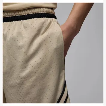 Шорти Nike Jordan Sport Men's Dri-FIT Mesh Diamond Shorts Rattan/Black/Black HF9910-206
