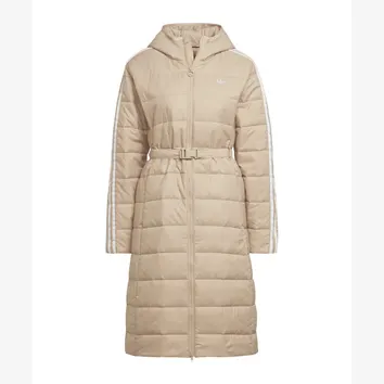 Куртка Жіноча Adidas Originals Hooded Premium Long Slim Jacket Coat Beige HK5252