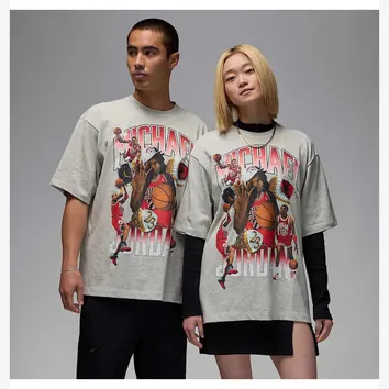 Футболка Чоловіча Jordan Tee Grey Big Logo HM7131-050