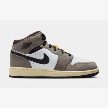 Кросівки Чоловічі Air Jordan 1 Mid SE Cave Stone/Dark Sulfur/Oil Grey HQ2014-100