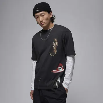 Футболка Чоловіча Jordan 1985 SS Crew Off-Noir HQ2666-045