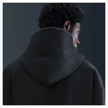 Худі Чоловіче Nike Solo Swoosh Full-Zip Fleece Hoodie Black/Black/White HV1084-010