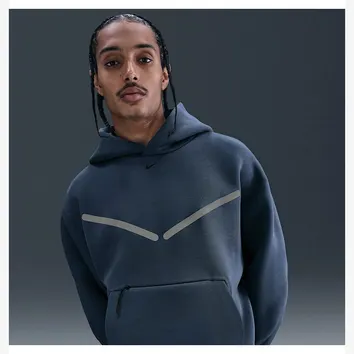 Худі Чоловіче Nike Tech Fleece Hoodie Oversized Blue HV1342-437