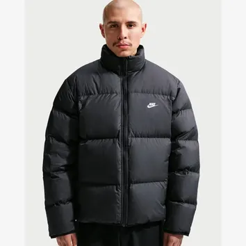 Куртка Чоловіча Nike Sportswear Club Therma-FIT Down Puffer Jacket Black/White IB2975-010