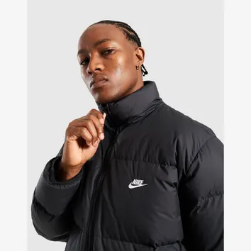 Куртка Чоловіча Nike Sportswear Club Therma-FIT Down Puffer Jacket Black/White IB2975-010