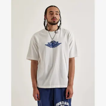 Футболка Чоловіча Jordan Tee White Blue Logo IB3130-133