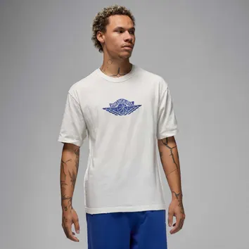Футболка Чоловіча Jordan Tee White Blue Logo IB3130-133