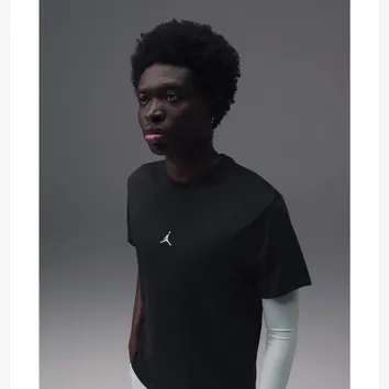 Футболка Чоловіча Jordan Sport Dri-FIT Jumpman T-Shirt Black/White IB6757-010