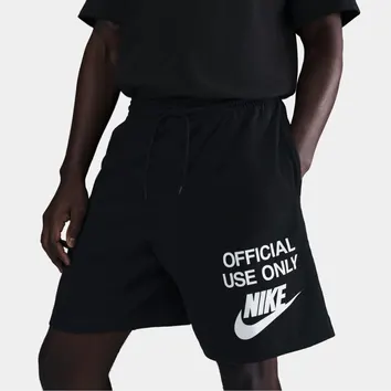Шорти Чоловічі Nike Club Knit Black/Black/White IB8413-010