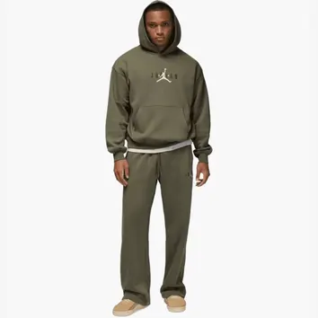 Худи Мужское Jordan Brooklyn Fleece Oversize Stretch Pullover Hoodie Green IB9097-222