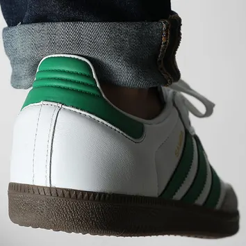 Кросівки Чоловічі adidas Samba OG Footwear White/Green IG1024