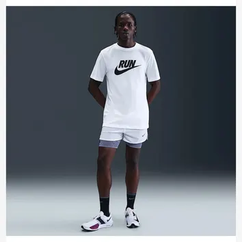 Футболка Чоловіча Nike Dri-FIT Swoosh Men's Running T-Shirt White IH4238-100