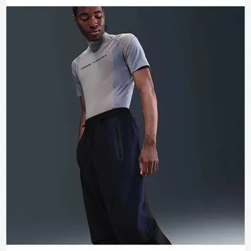 Штани Чоловічі Nike Tech Dri-FIT Woven Color-Block Oversized Pants Black IH8466-010