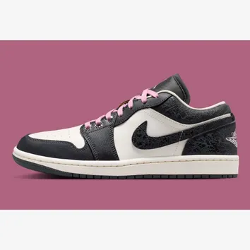 Кеди Жіночі Jordan 1 Low SE Black/Pink II0595-001
