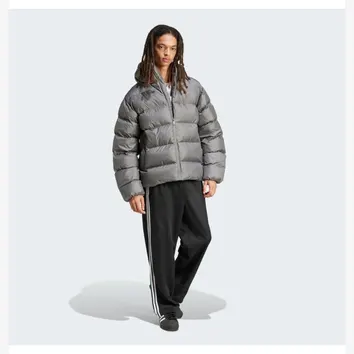 Куртка Чоловіча adidas Tonal Hooded Puffer Grey IY3398