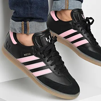 Кросівки Чоловічі adidas Samba Messi Indoor Black Gold Metallic Gum JP7845