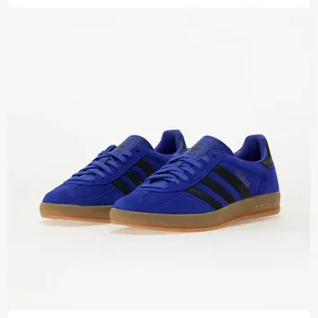 Кеди Чоловічі adidas Gazelle Indoor Lucid Blue/Core Black/Gold Metallic JR6302