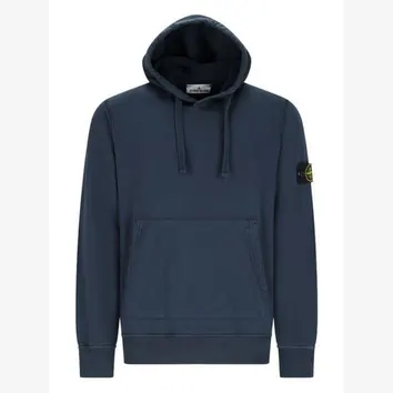Худі чоловіче Stone Island Logo Patch Blue