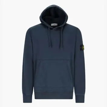 Худі чоловіче Stone Island Logo Patch Blue