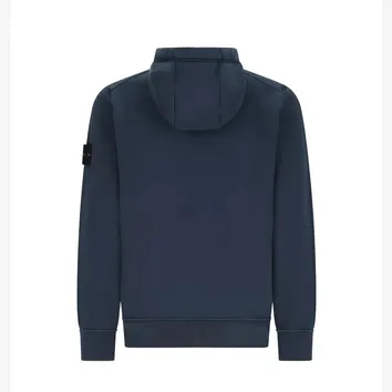 Худі чоловіче Stone Island Logo Patch Blue
