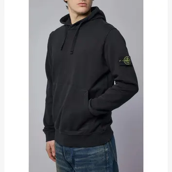 Худі чоловіче Stone Island Regular-Fit Black