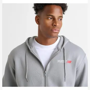 Худі Чоловіче New Balance Zip Hoodie Grey MJ51785