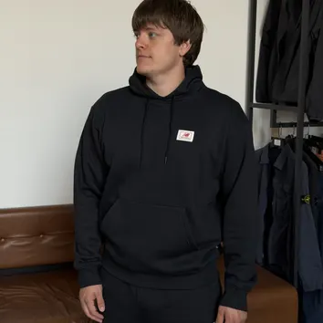 Спортивний костюм чоловічий New Balance Label Black MT53804BK__MP53802BK