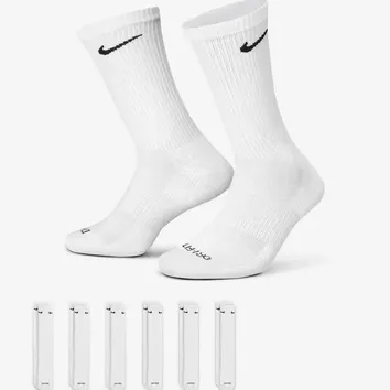 Шкарпетки Чоловічі Nike Everyday Plus Cushioned Training White SX6897-100